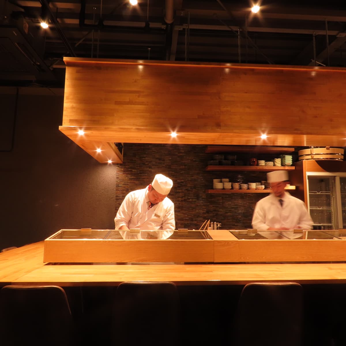 Chefs at counter